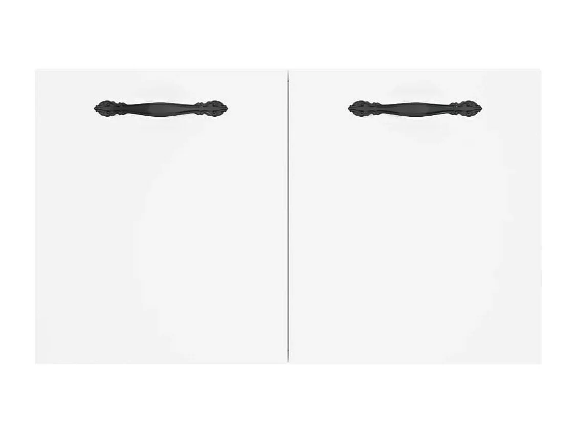 Armoire murale Blanc 60x36,5x35 cm Bois d'ingénierie