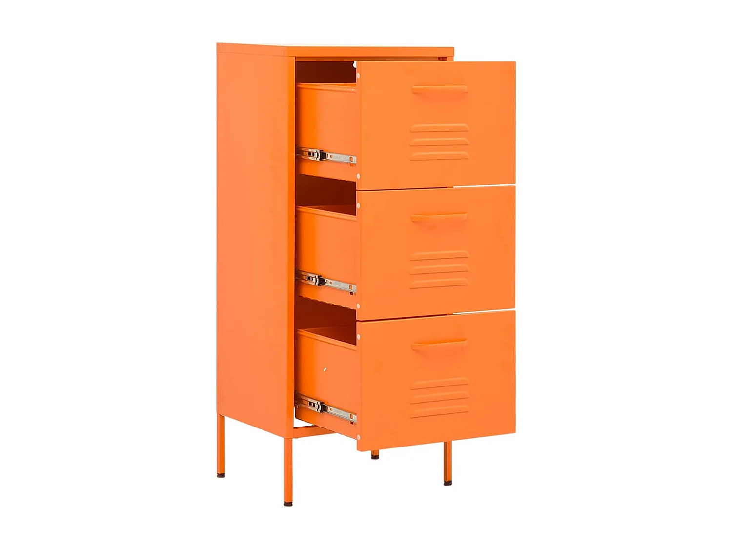 Lagerschrank Orange 42,5x35x101,5 cm Stahl