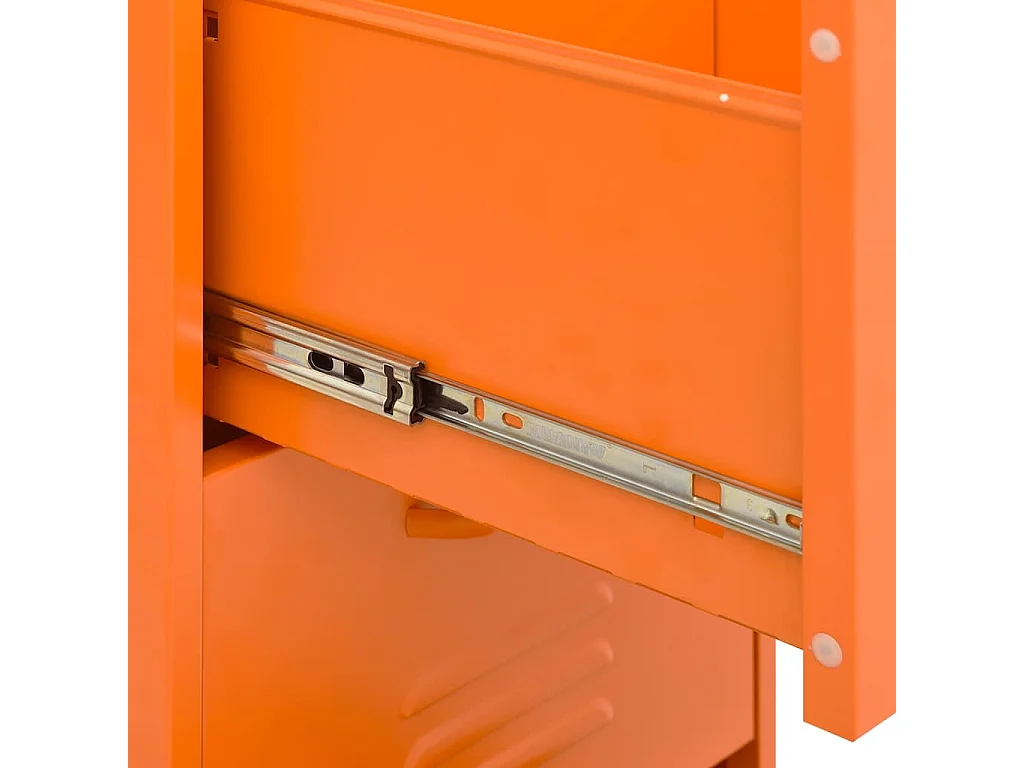 Lagerschrank Orange 42,5x35x101,5 cm Stahl