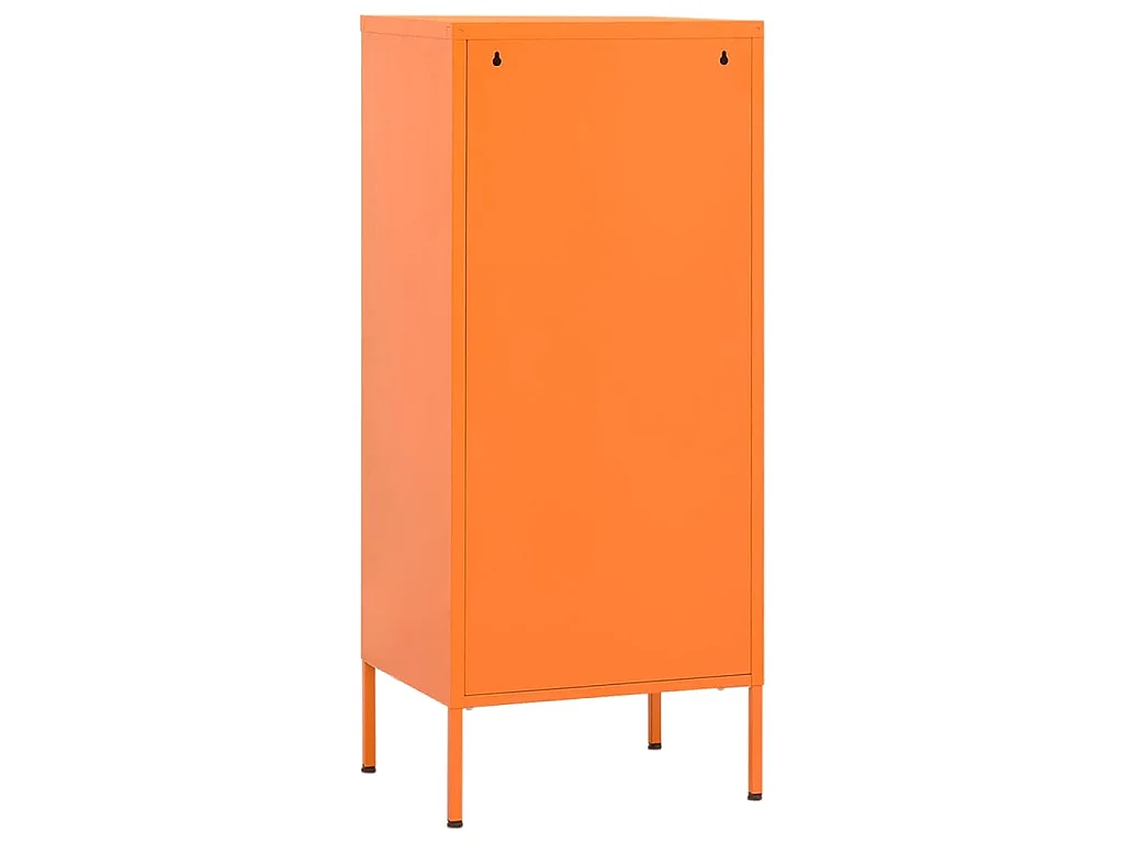 Armário de arrumação aço 42,5x35x101,5 cm laranja