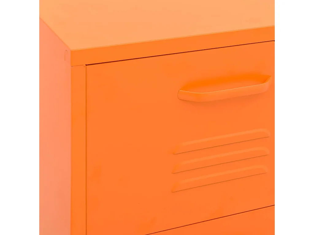 Opbergkast 42,5x35x101,5 cm staal oranje