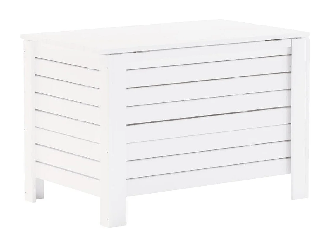 Opbergbox met deksel RANA 80x49x54 cm massief grenenhout wit