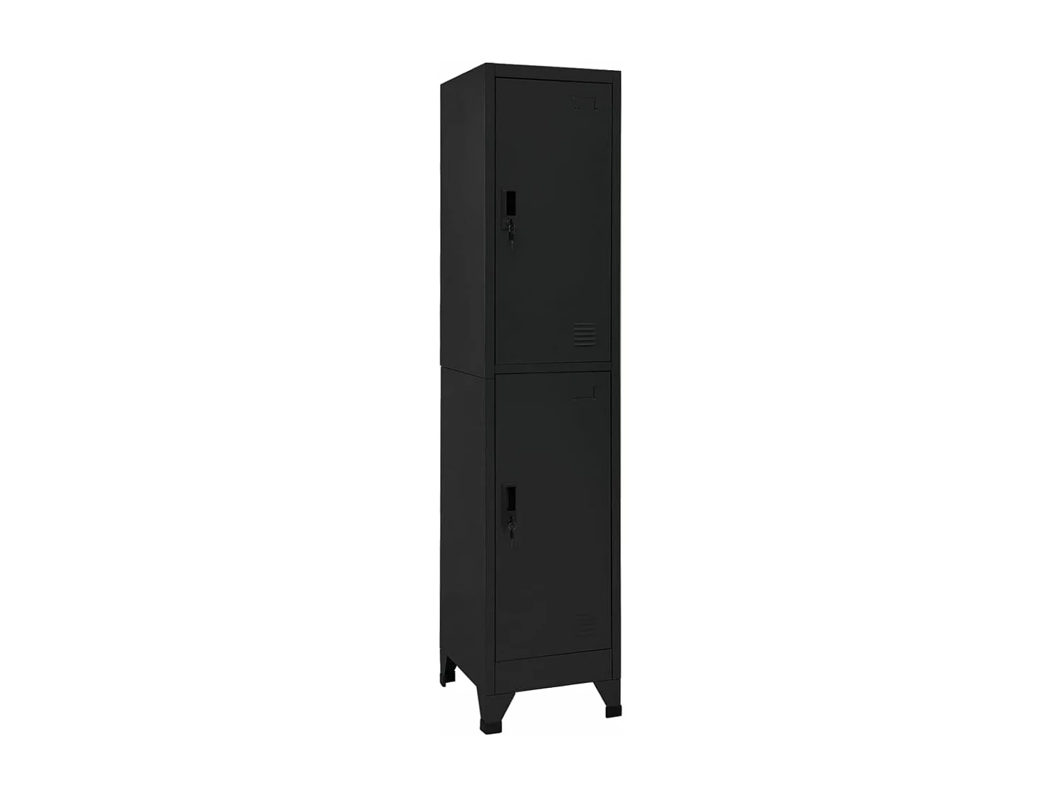 Lockerkast 38x45x180 cm staal zwart