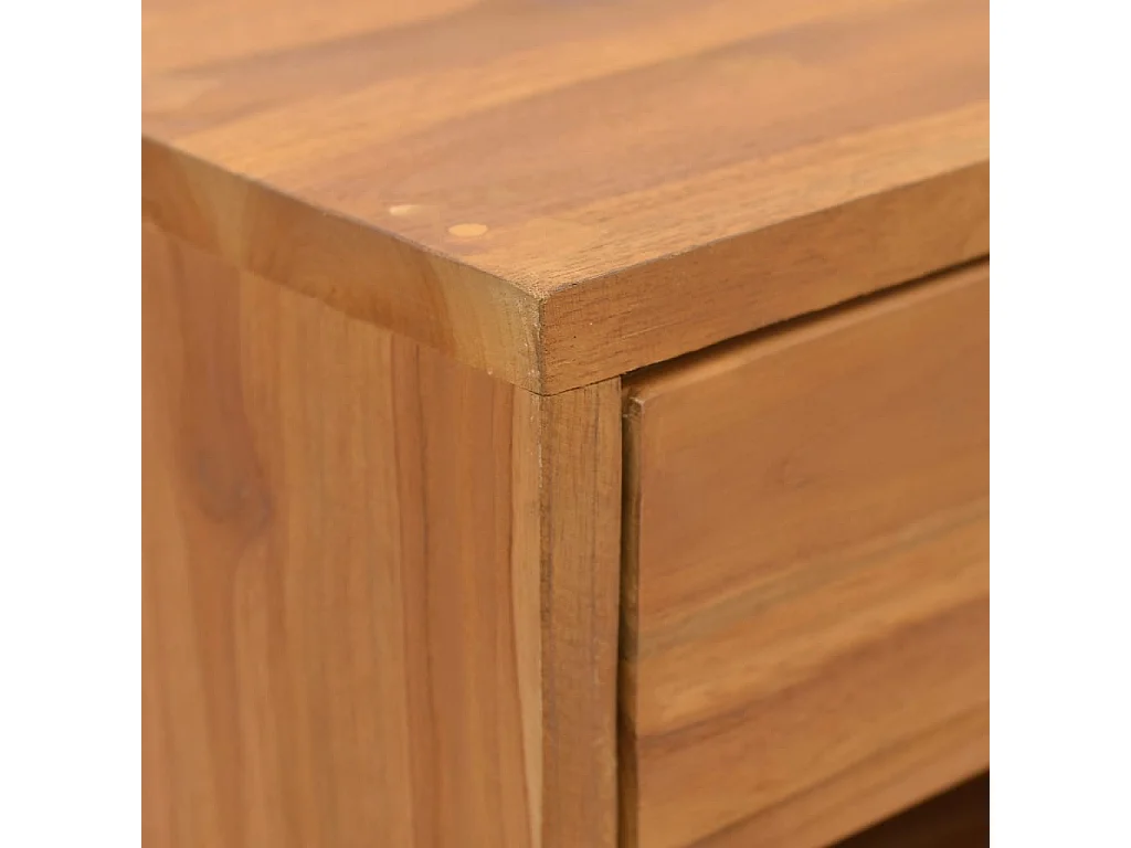 Mesa de cabeceira 40x30x76 cm madeira de teca maciça