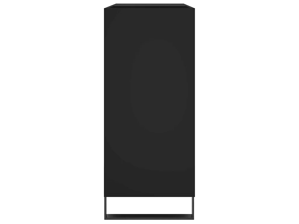 Mobile Porta Dischi Nero 84,5x38x89 cm in Legno Multistrato
