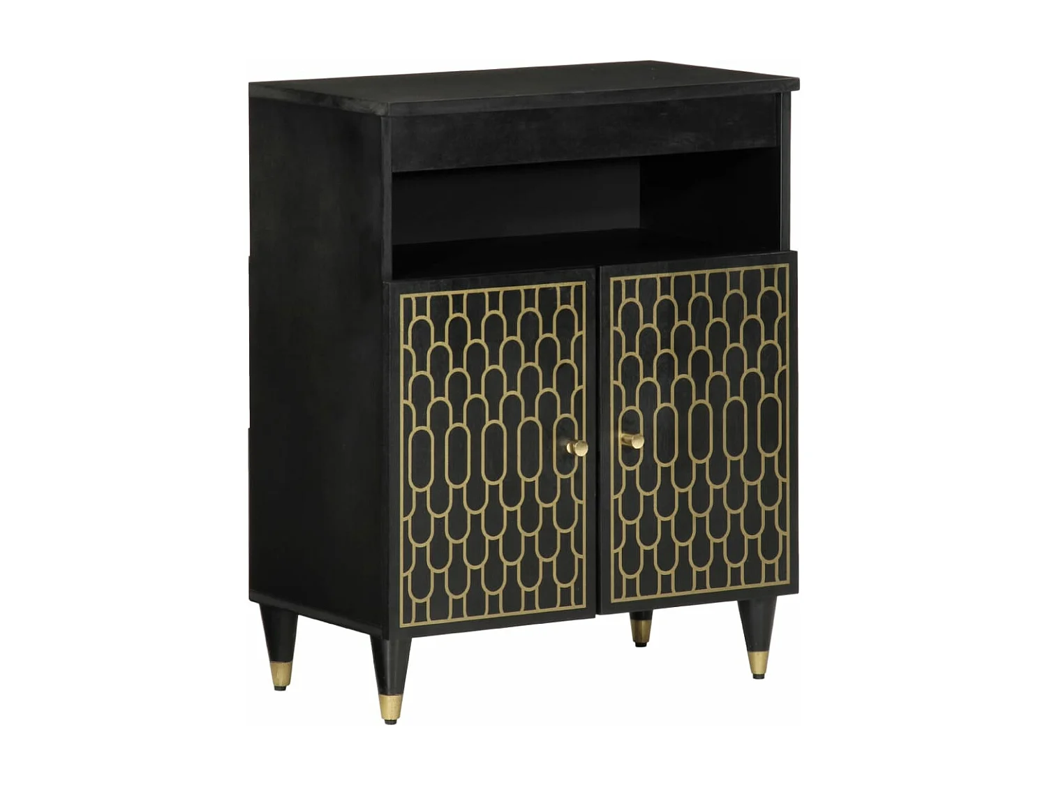 Armoire latérale 60x33x75 cm bois massif de manguier