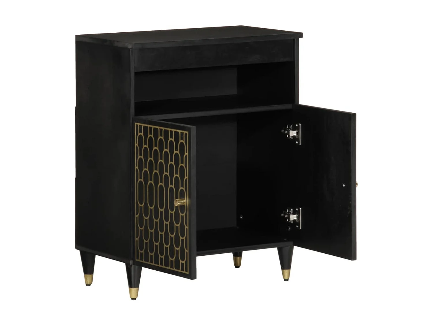 Armoire latérale 60x33x75 cm bois massif de manguier