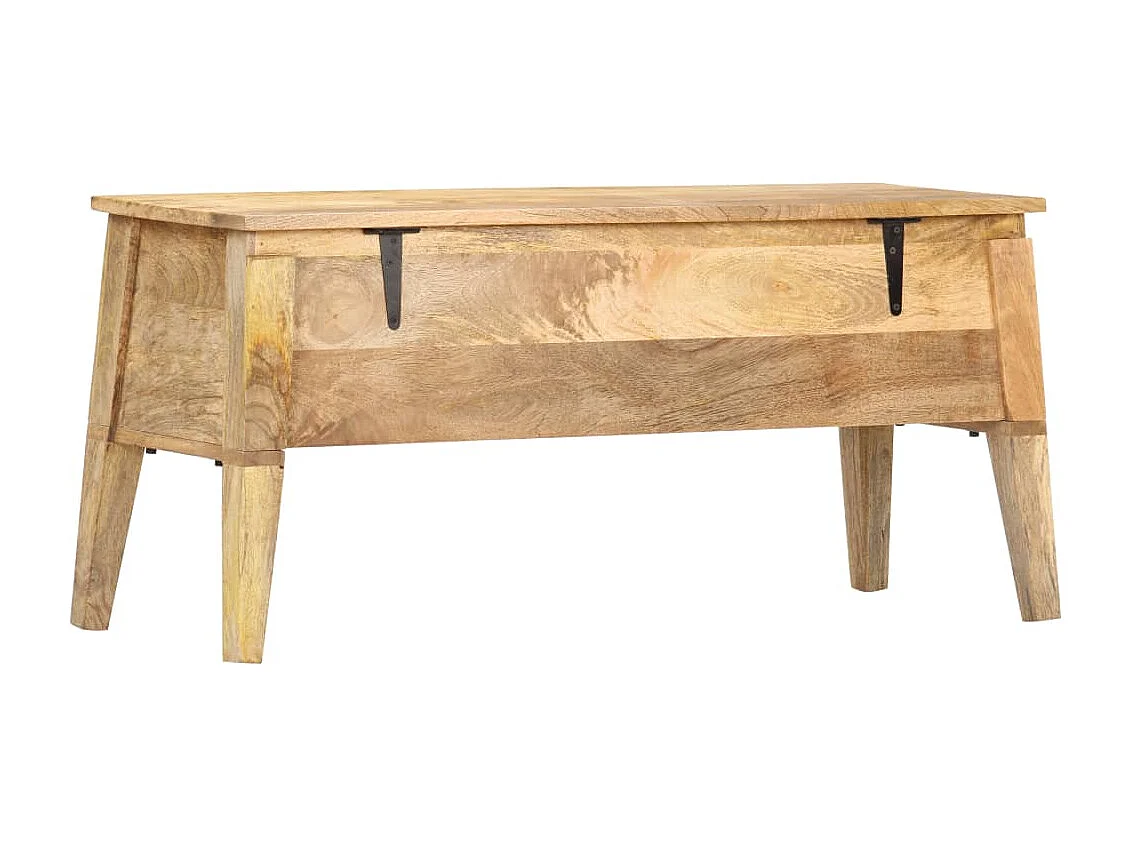 Boîte de rangement 99x35x48 cm Bois de manguier solide