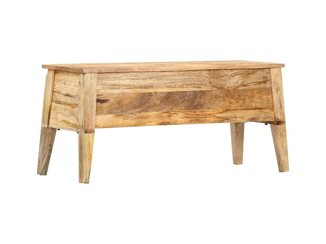 Aufbewahrungstruhe 99 x 35 x 48 cm Massivholz Mango