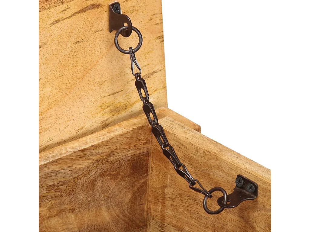 Boîte de rangement 99x35x48 cm Bois de manguier solide