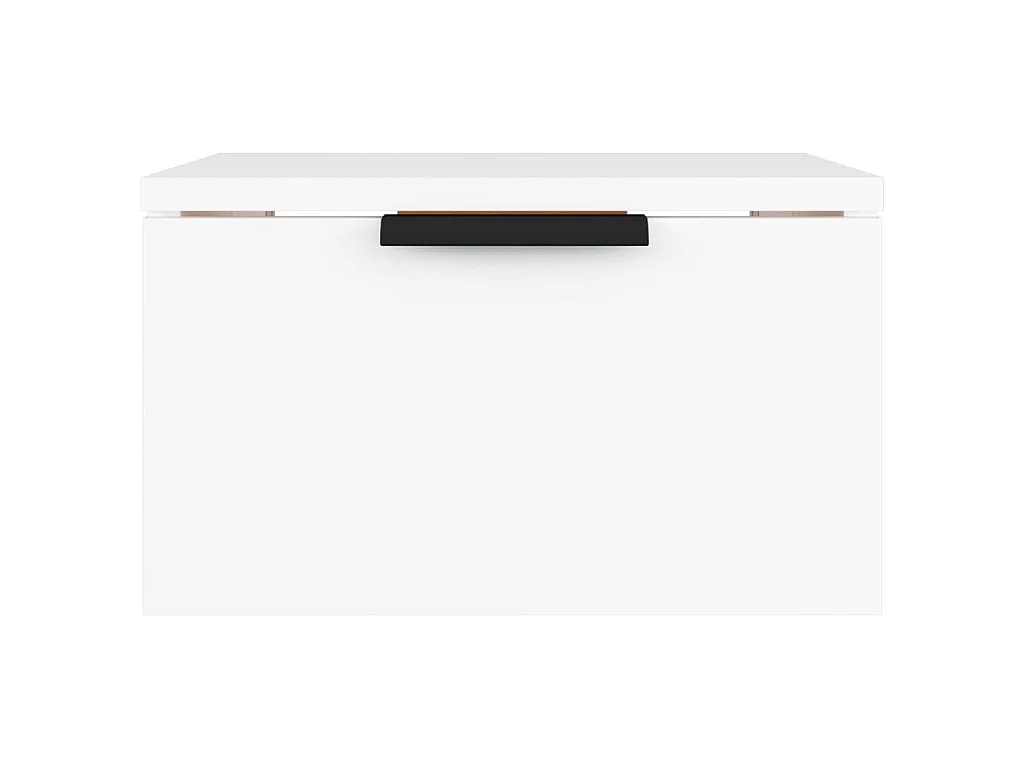 Comodini a Muro 2 pz Bianchi 34x30x20 cm