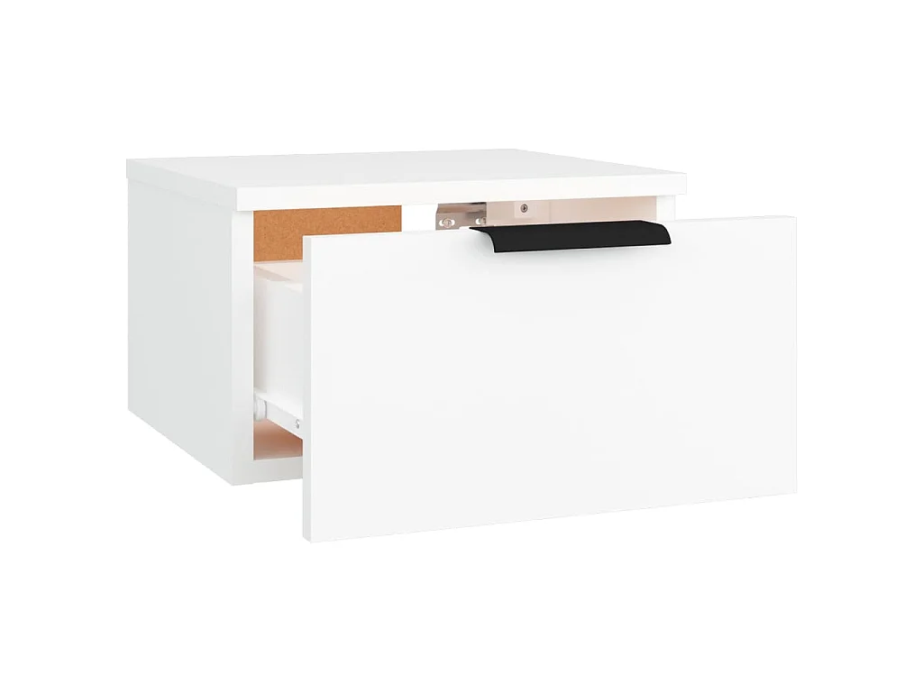 Comodini a Muro 2 pz Bianchi 34x30x20 cm