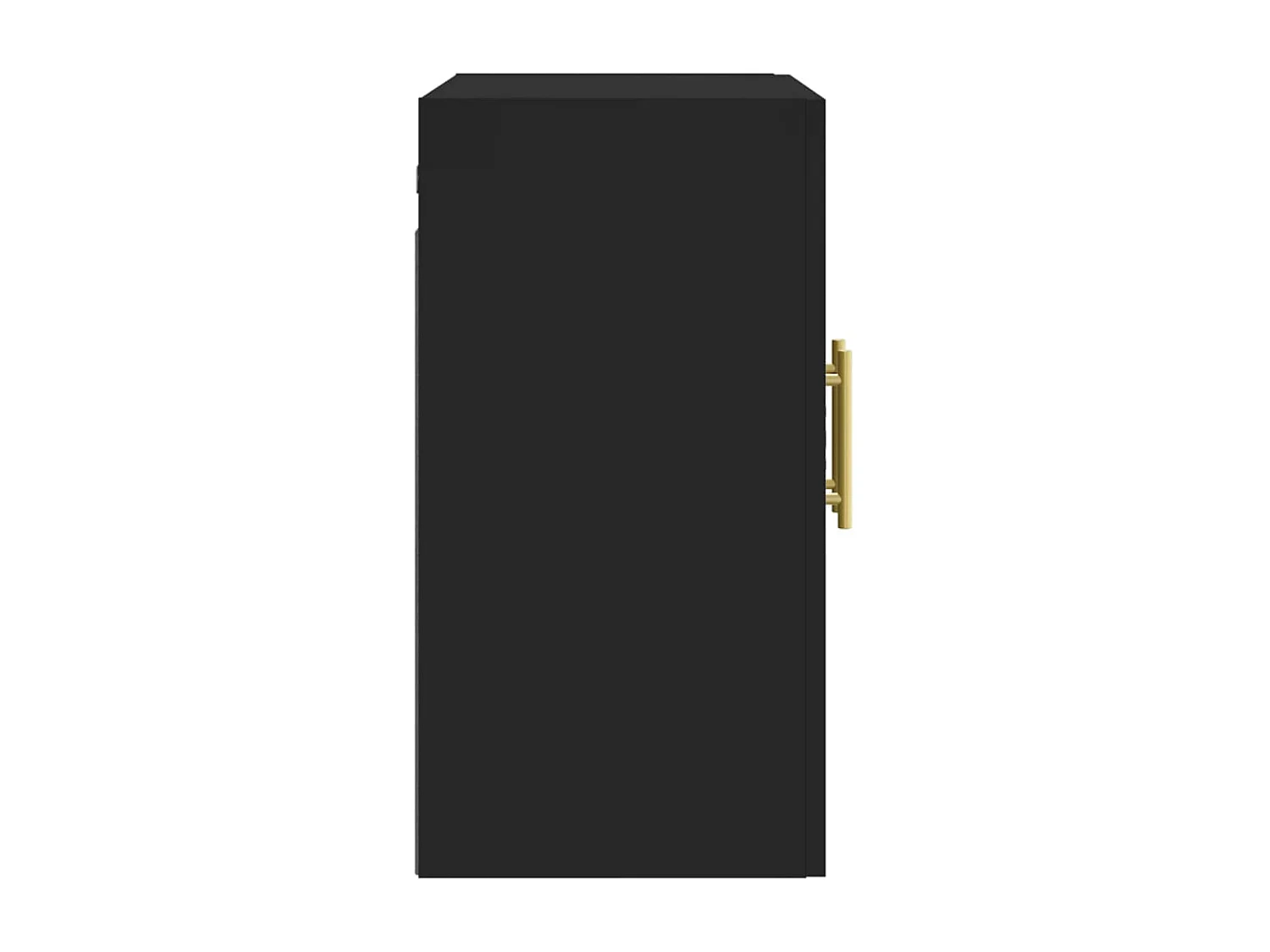 Wandkast 60x31x60 cm bewerkt hout zwart