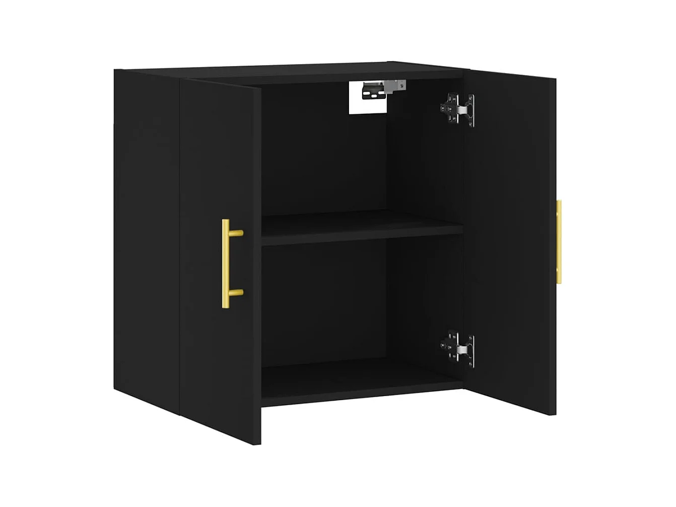 Armoire murale noir 60x31x60 cm bois d'ingénierie