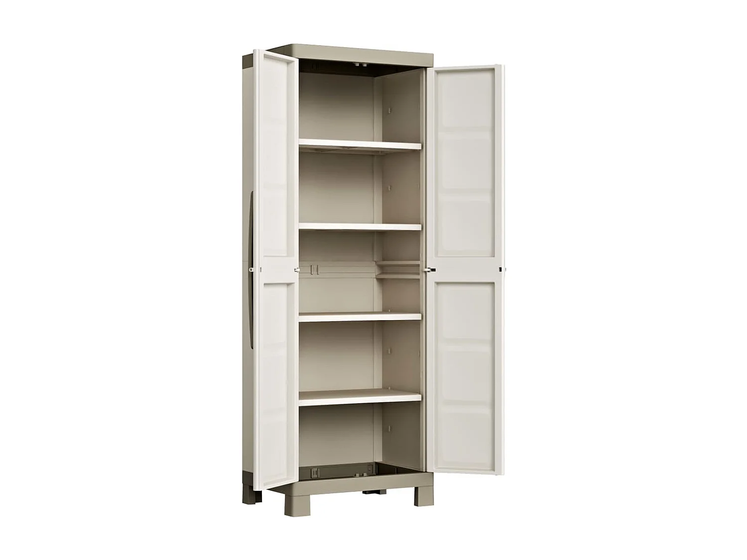 Armario de almacenaje con estantes Excellence beige taupe 182 cm