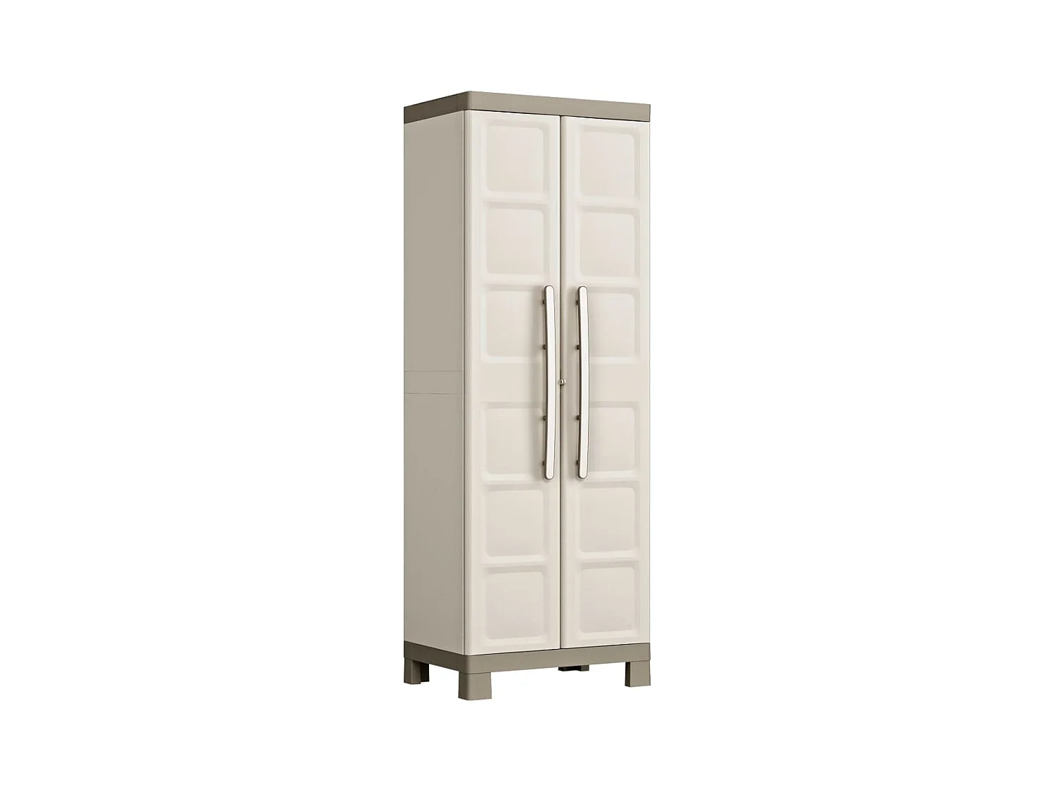 Armoire de rangement à étagères Excellence Beige et taupe 182 cm