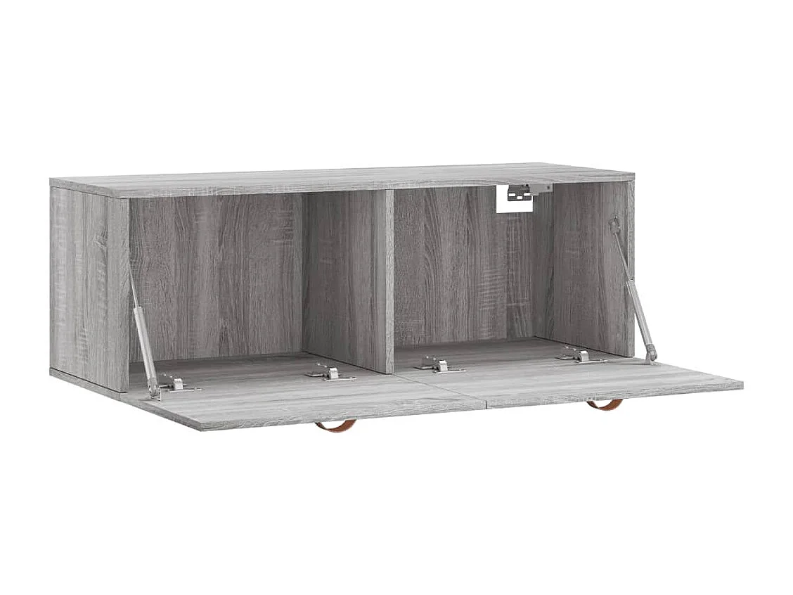 Armoire murale sonoma gris 100x36,5x35 cm bois d'ingénierie