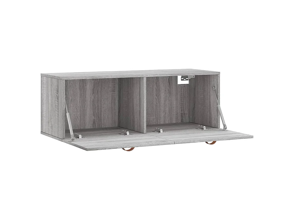 Armoire murale sonoma gris 100x36,5x35 cm bois d'ingénierie