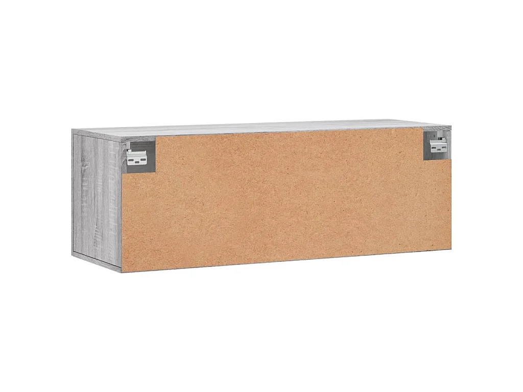 Armoire murale sonoma gris 100x36,5x35 cm bois d'ingénierie