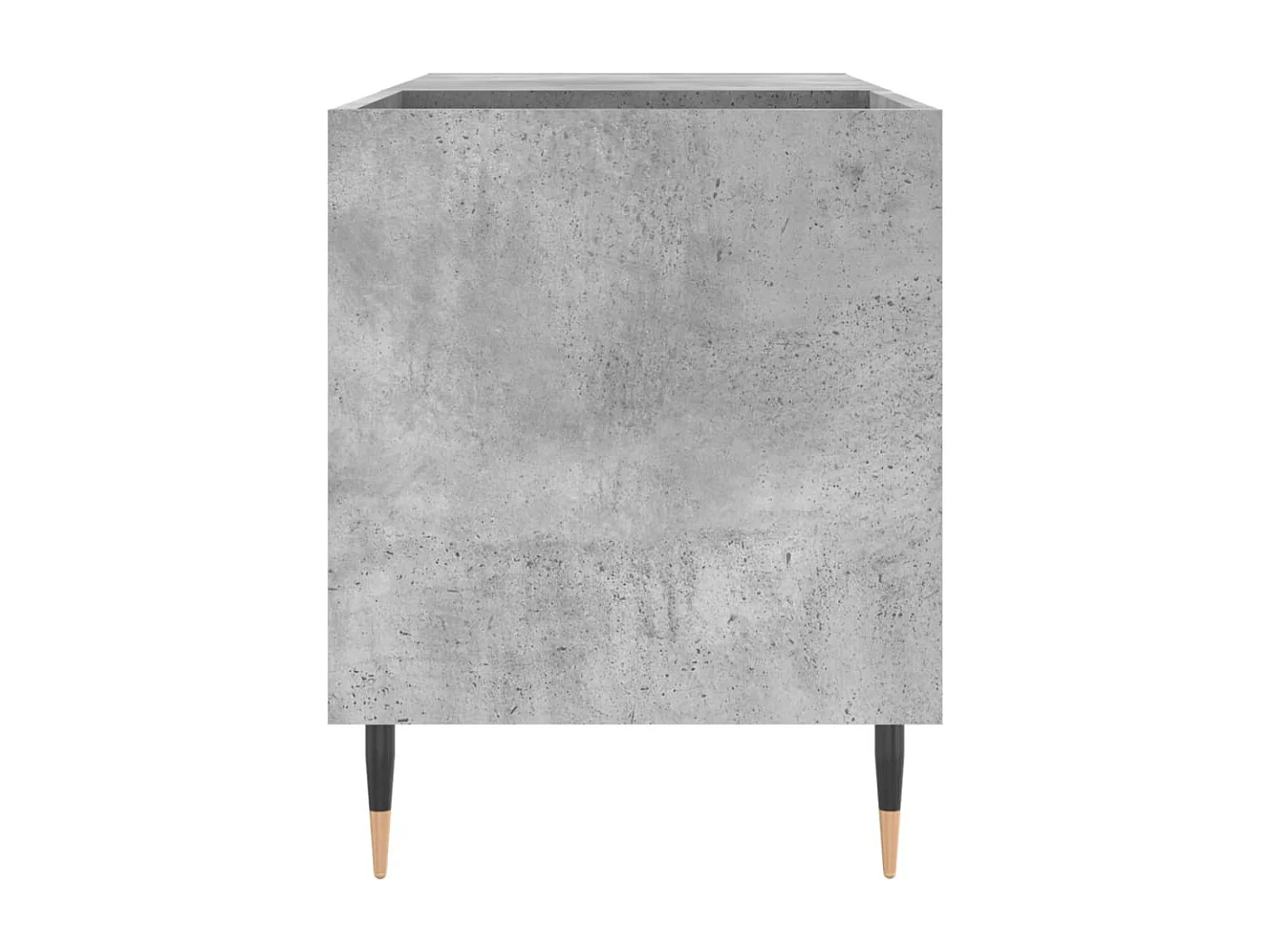 Armoire à disques gris béton 85x38x48 cm bois d'ingénierie