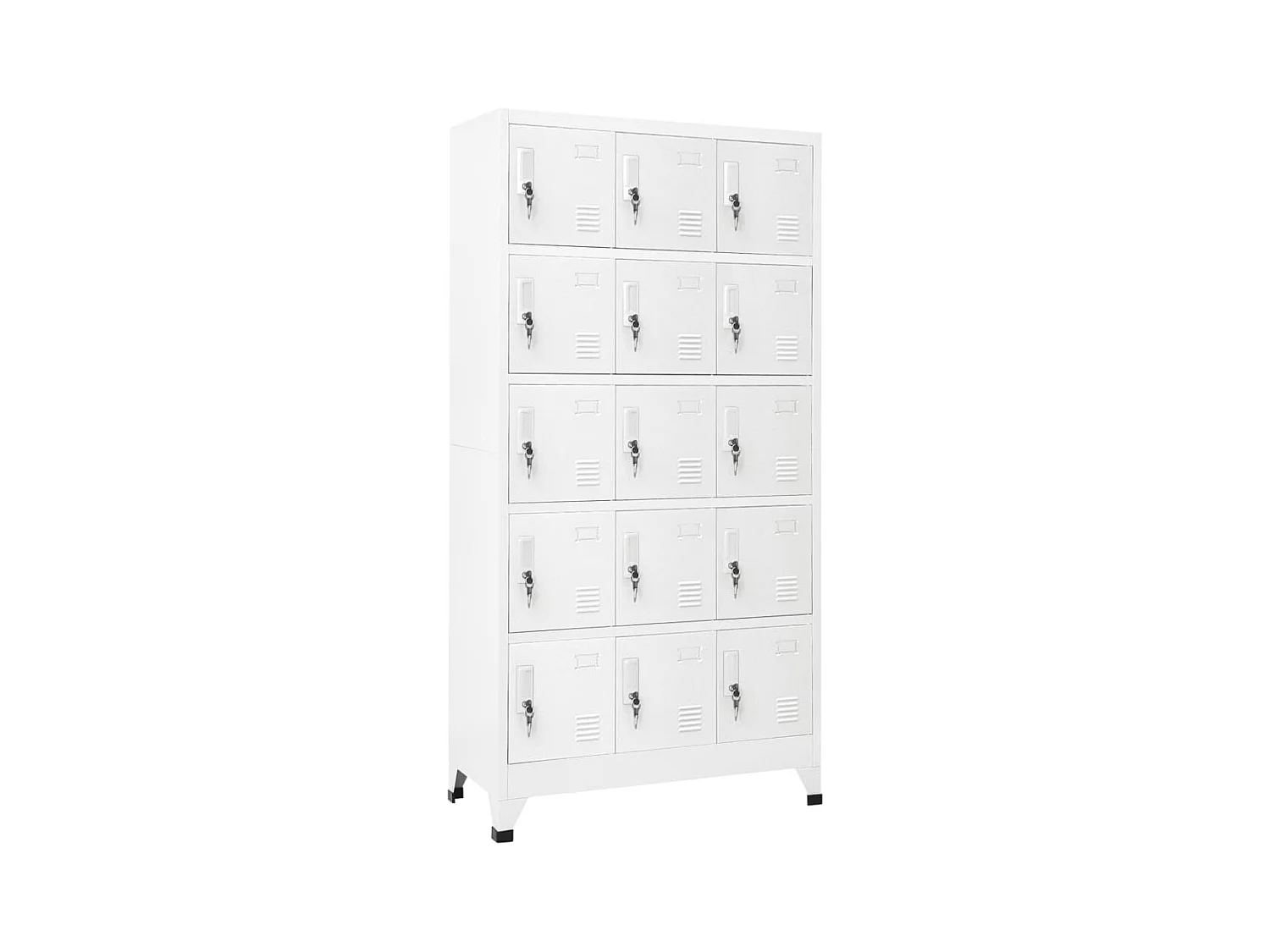 Armoire à casiers Gris clair 90x40x180 cm Acier