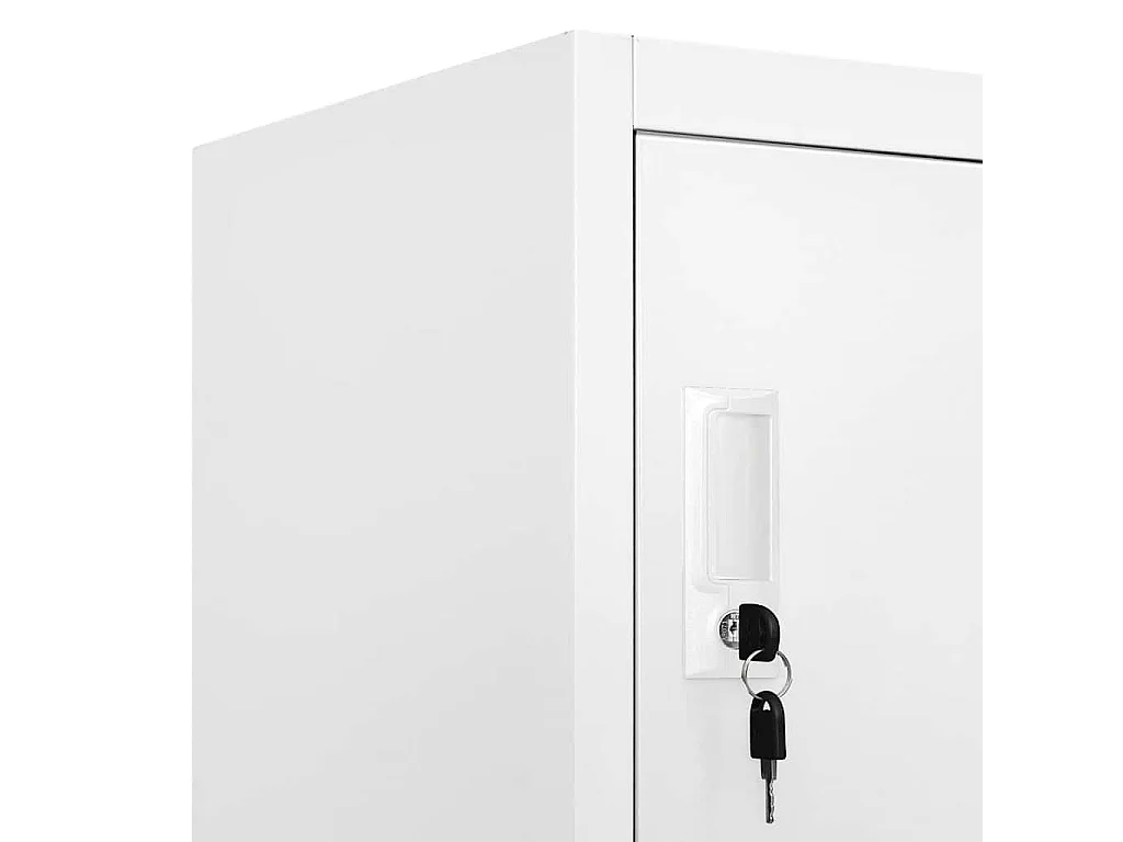 Armoire à casiers Gris clair 90x40x180 cm Acier