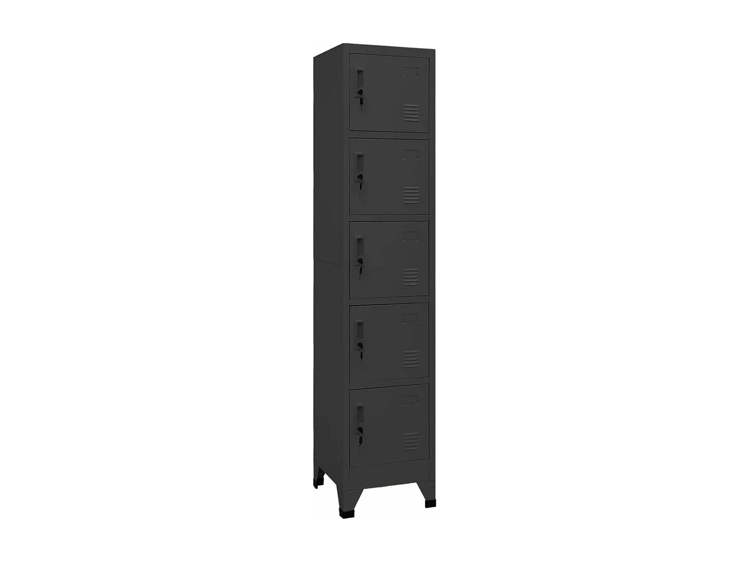 Armoire à casiers Anthracite 38x40x180 cm Acier