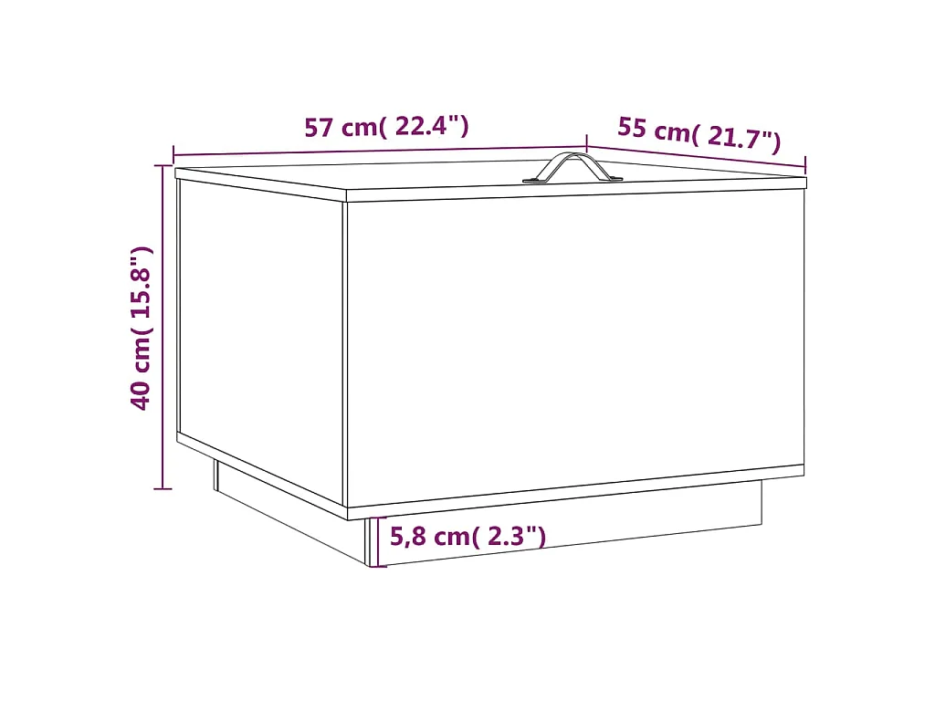 Boîtes de rangement et couvercles 3pcs Blanc Bois massif de pin