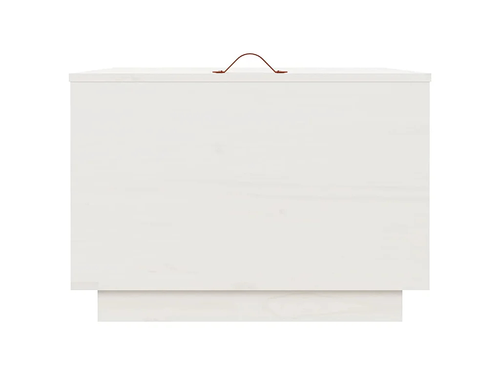 Boîtes de rangement et couvercles 3pcs Blanc Bois massif de pin
