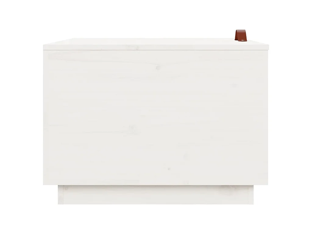 Boîtes de rangement et couvercles 3pcs Blanc Bois massif de pin