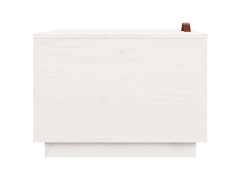 Cajas de almacenaje con tapa 3 pzas madera maciza pino blanca