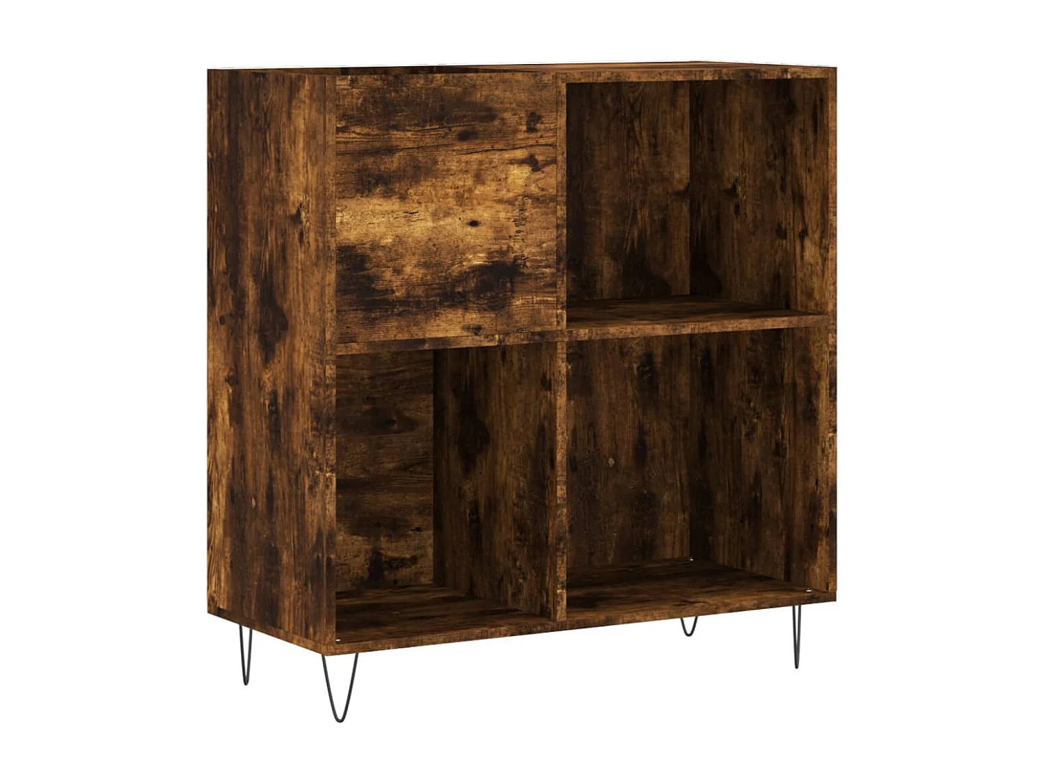 Plattenschrank Räuchereiche 84,5x38x89 cm Holzwerkstoff