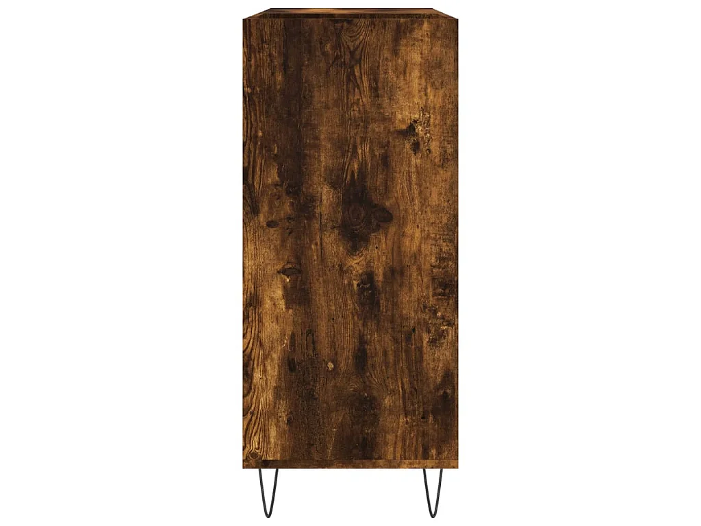 Armoire à disques chêne fumé 84,5x38x89 cm bois d'ingénierie