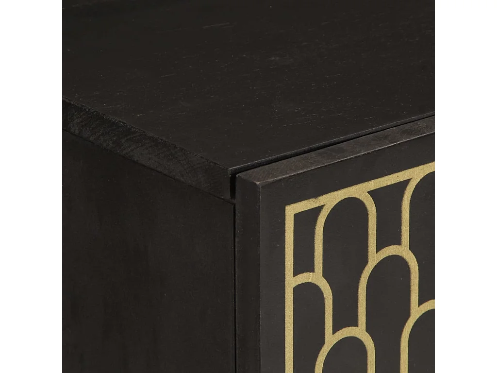 Armoire latérale 90x33x75 cm bois massif de manguier