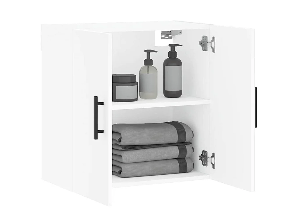 Armoire murale blanc 60x31x60 cm bois d'ingénierie