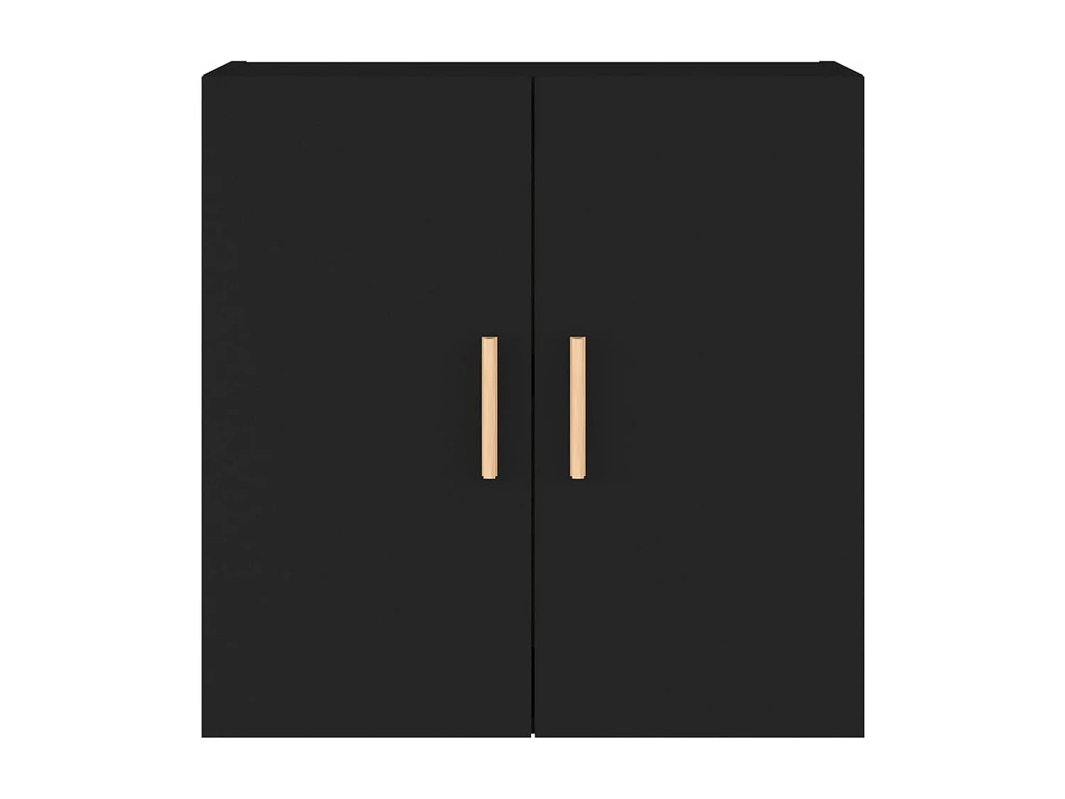 Wandkast 60x30x60 cm bewerkt hout zwart