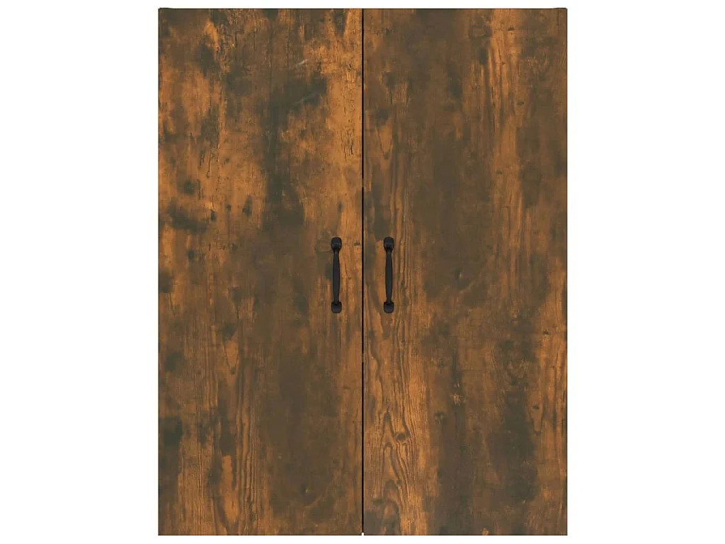 Hangkast 69,5x34x90 cm bewerkt hout gerookt eikenkleurig