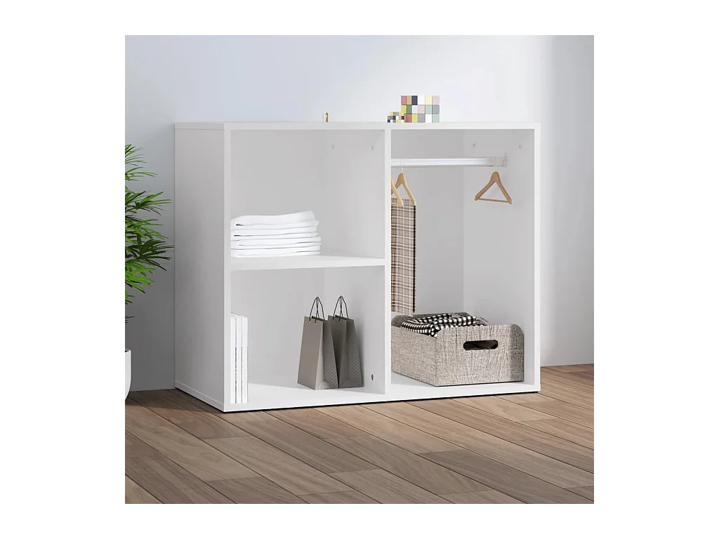 Armoire de dressing Blanc 80x40x65 cm Bois d'ingénierie