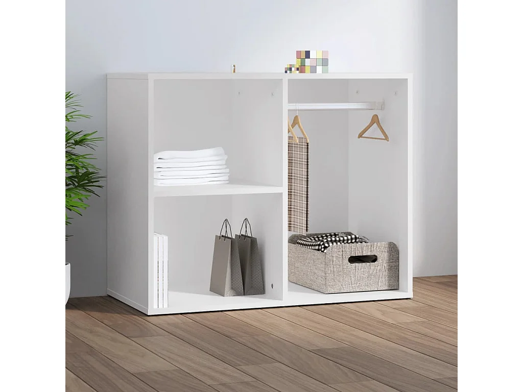 Regal für Schminktisch Weiß 80x40x65 cm Holzwerkstoff