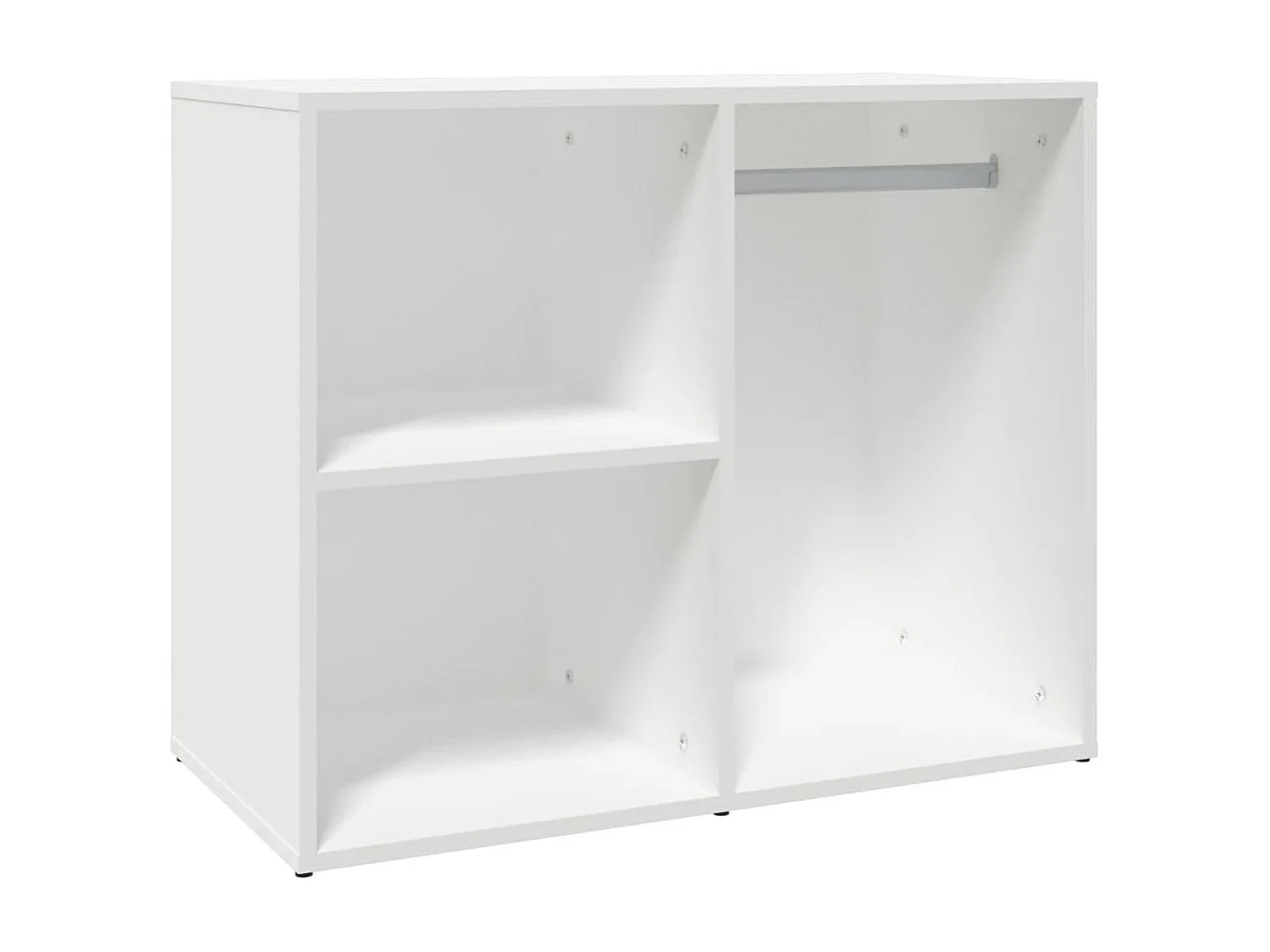 Regal für Schminktisch Weiß 80x40x65 cm Holzwerkstoff