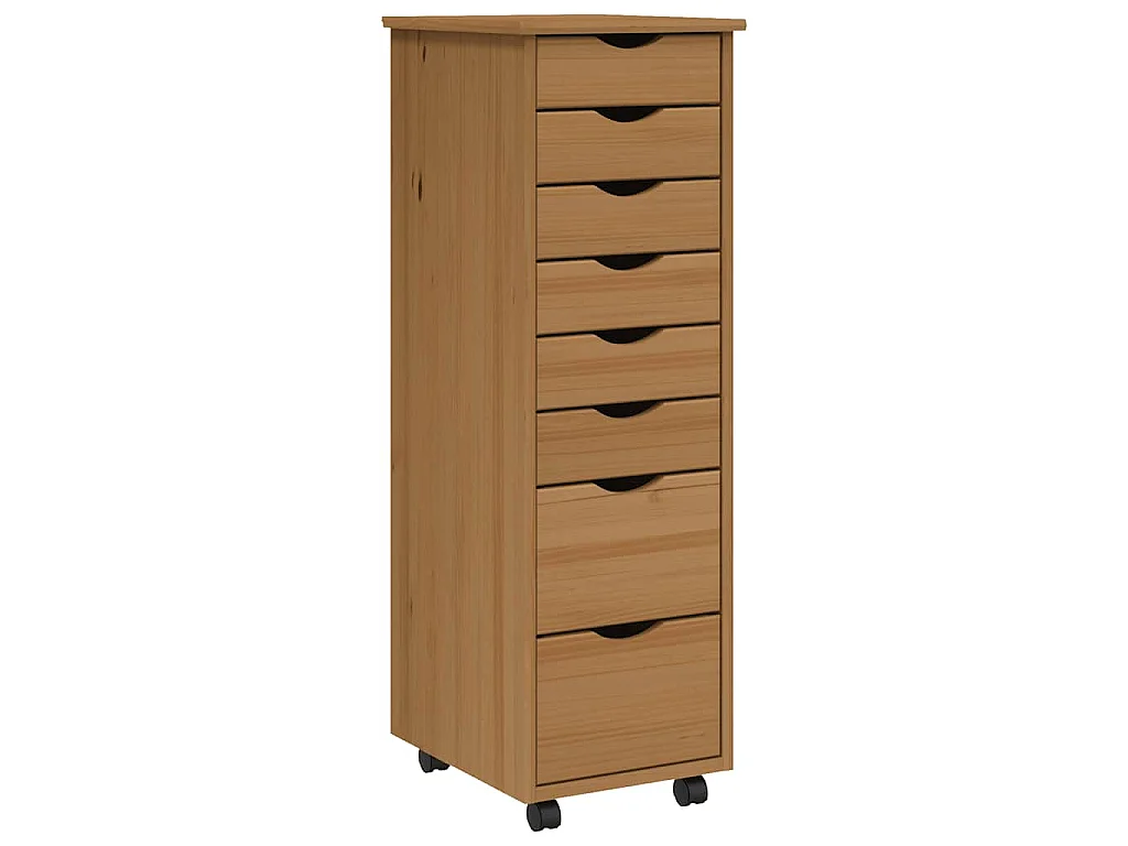 Armadietto Rotante con Cassetti MOSS ambra Legno Massello Pino