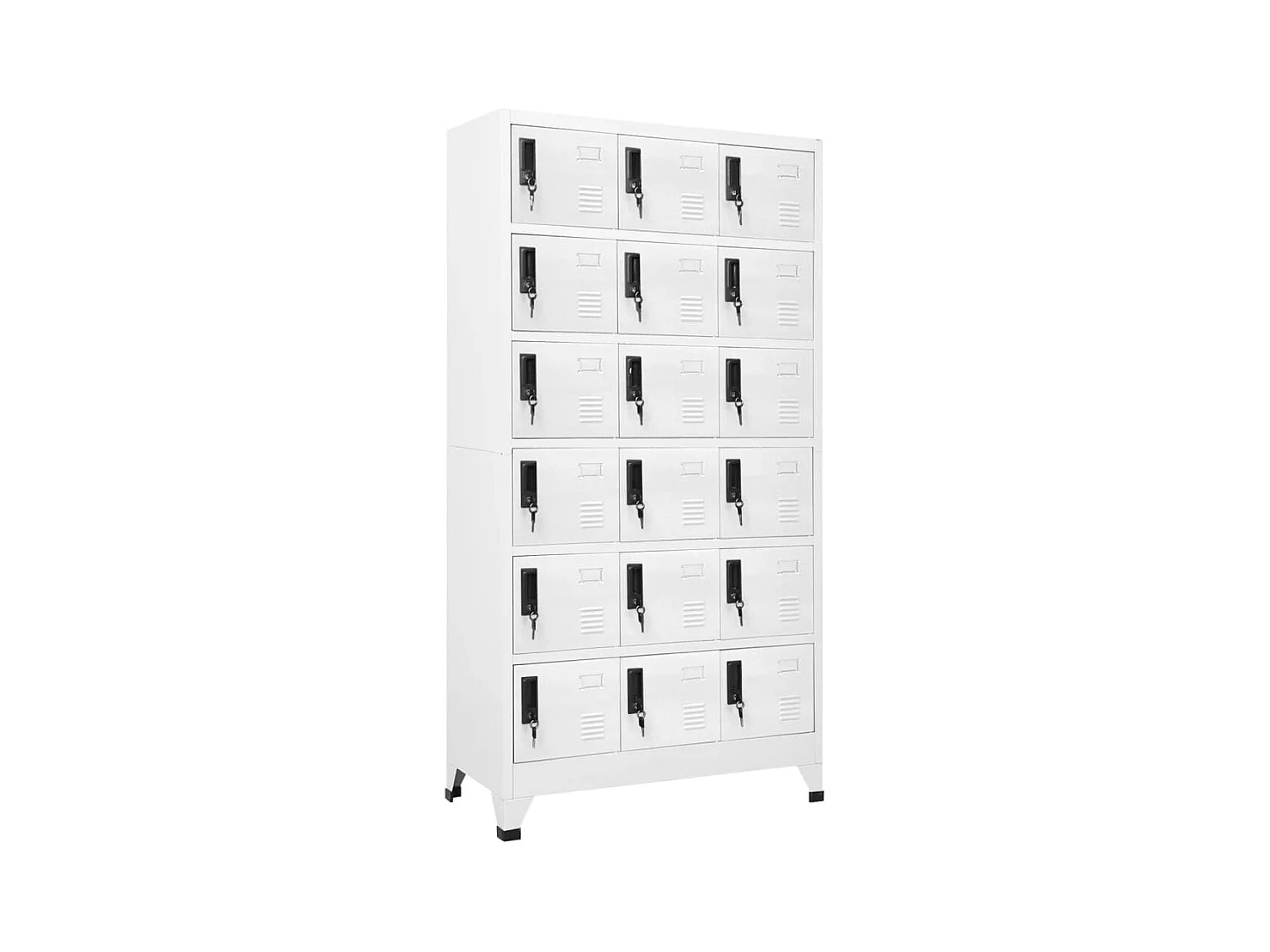 Armoire à casiers Blanc 90x40x180 cm Acier