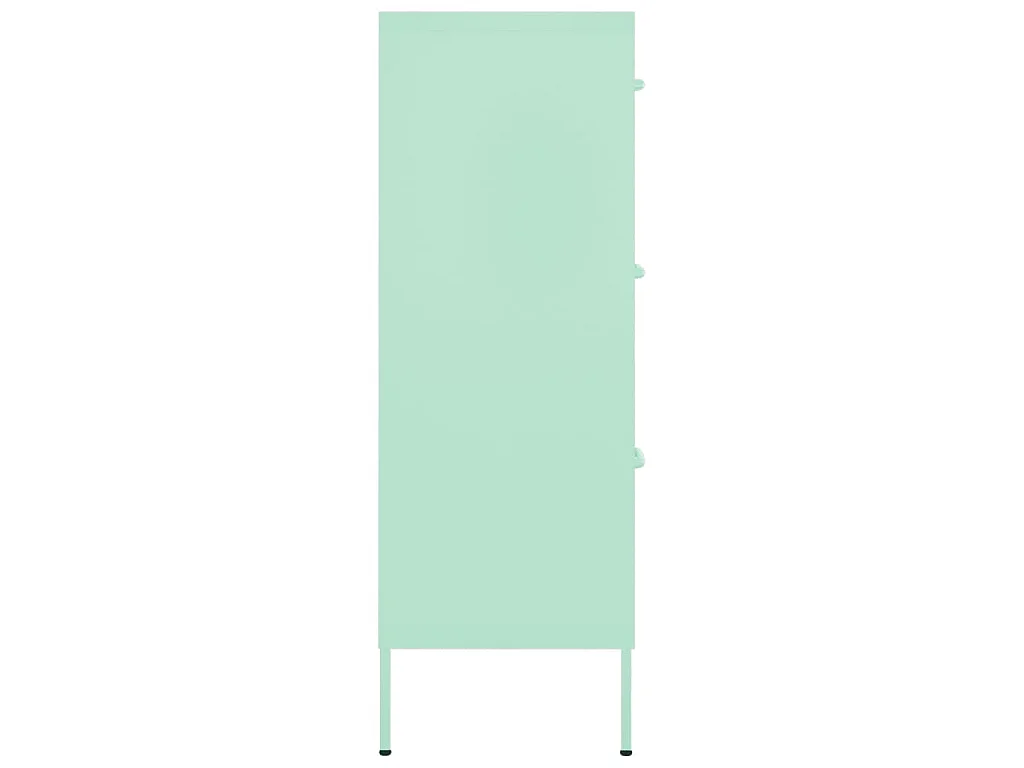 Cassettiera Menta 80x35x101,5 cm in Acciaio