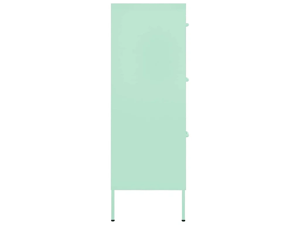 Ladekast 80x35x101,5 cm staal mint