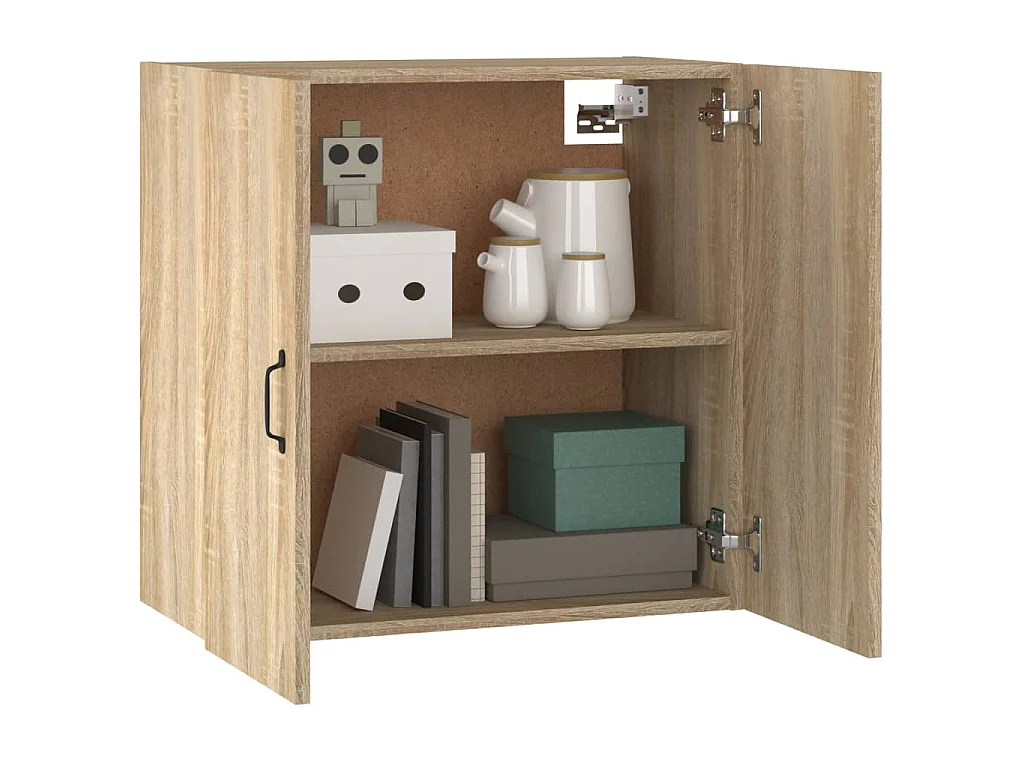 Hangkast 60x31x60 cm bewerkt hout sonoma eikenkleurig