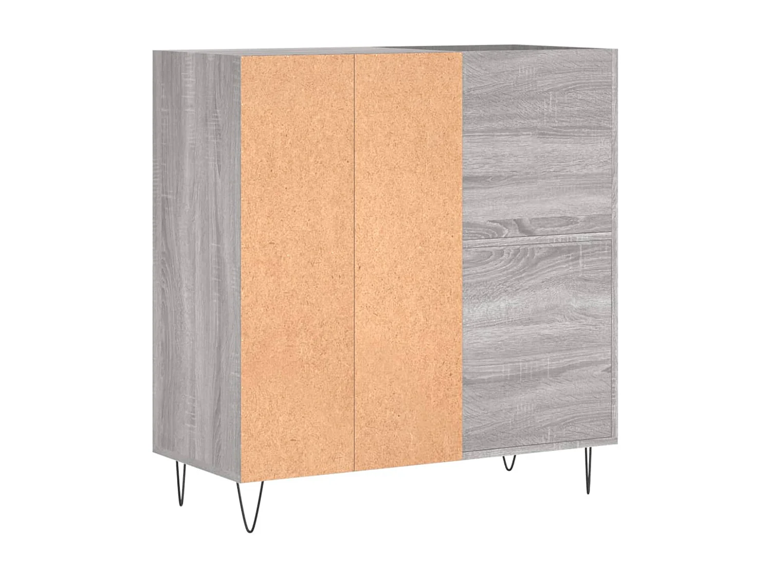 Armoire à disques sonoma gris 84,5x38x89 cm bois d'ingénierie