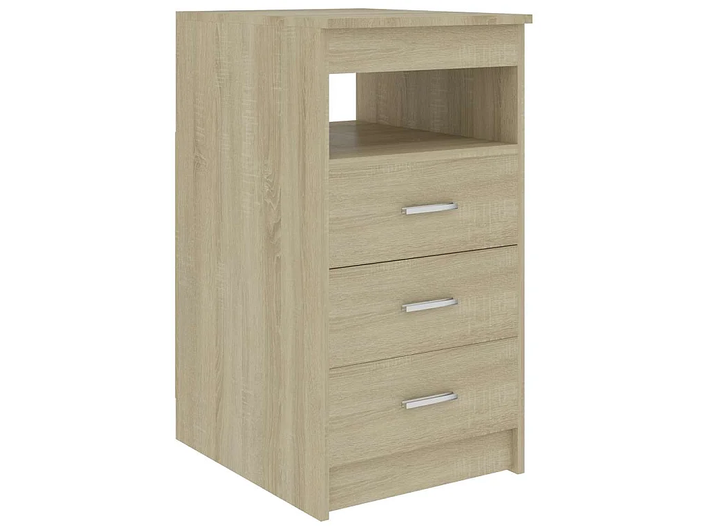 Cassettiera Rovere Sonoma 40x50x76 cm in Legno Multistrato