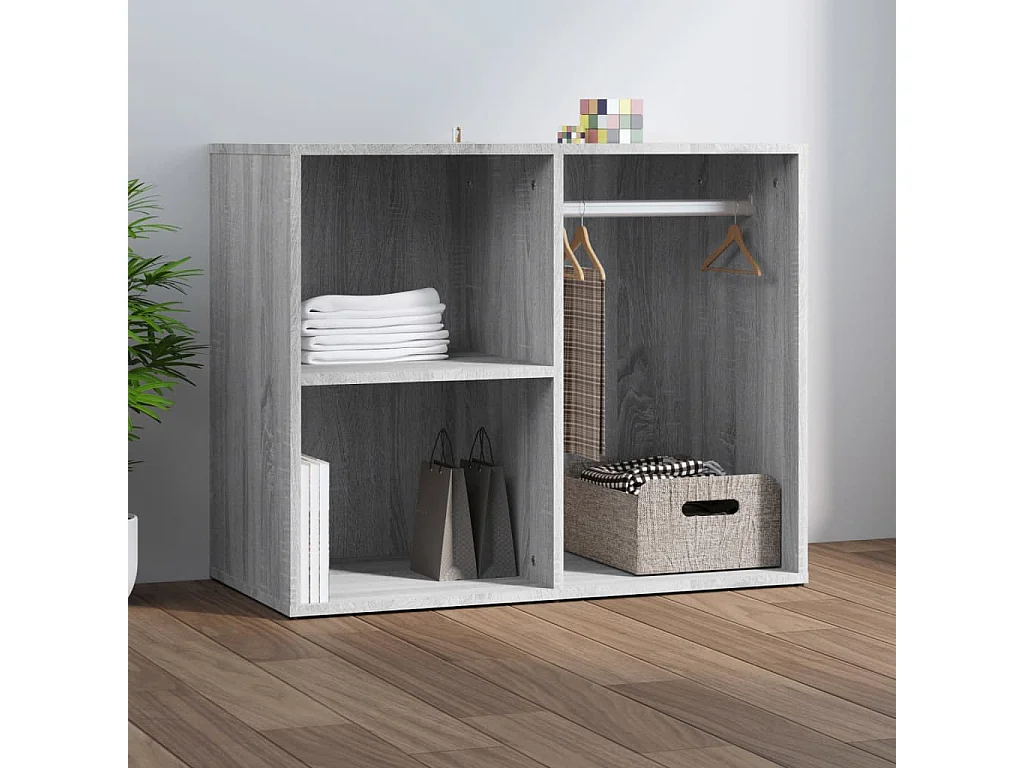 Armoire de dressing Sonoma gris 80x40x65 cm Bois d'ingénierie