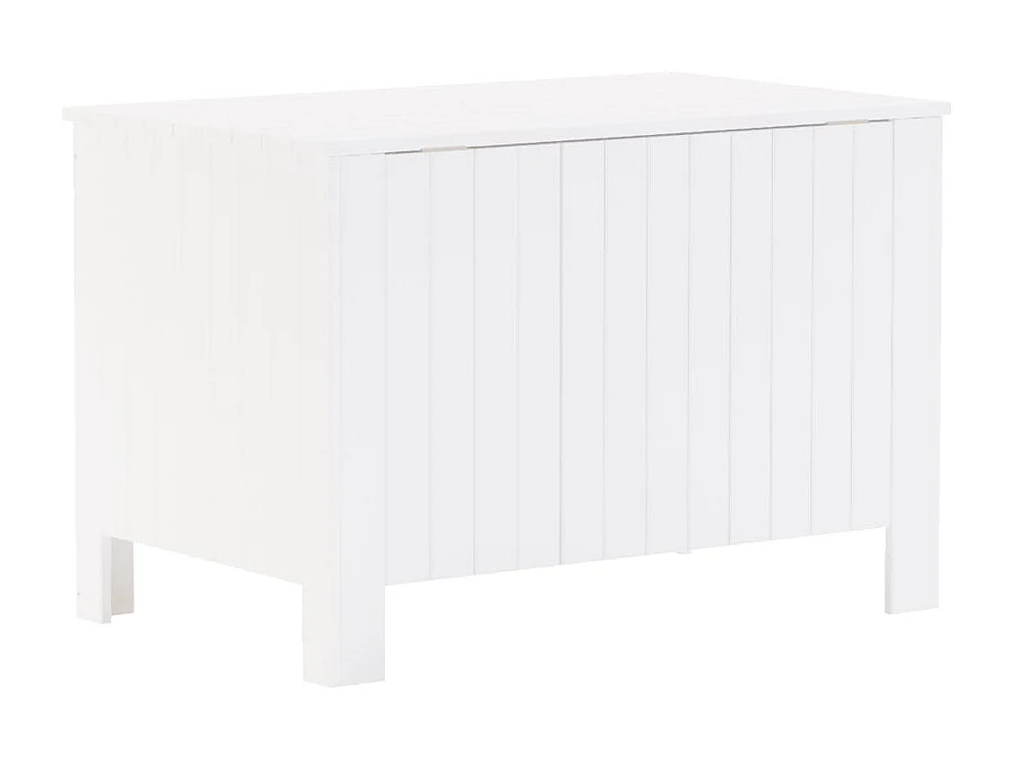 Opbergbox met deksel RANA 80x49x54 cm massief grenenhout wit