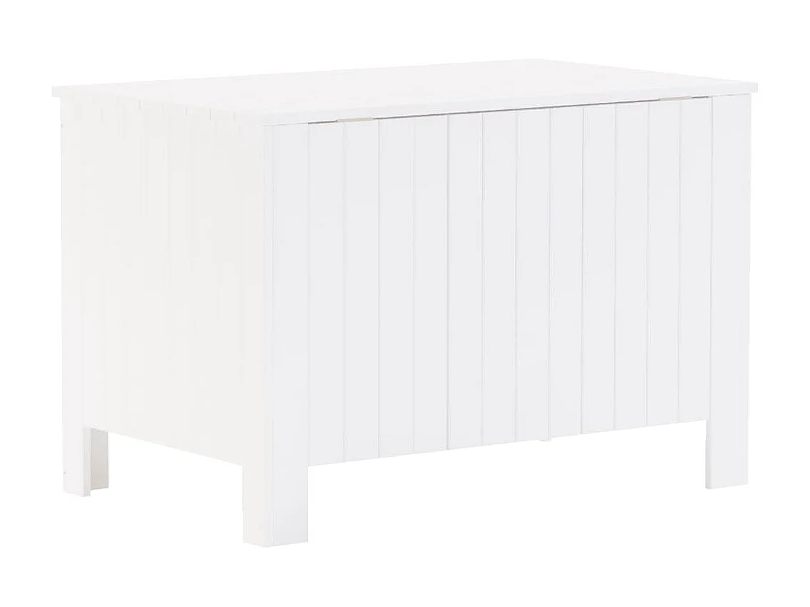 Opbergbox met deksel RANA 80x49x54 cm massief grenenhout wit